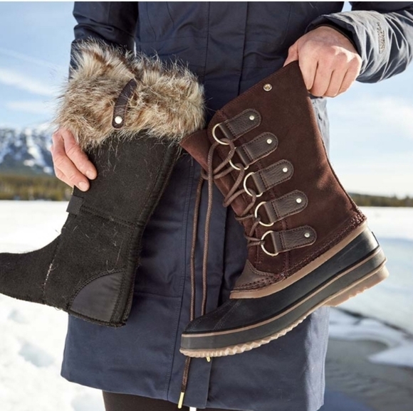 Sorel Joan of Arctic Boots Leather Size 7 - Picture 3 of 5